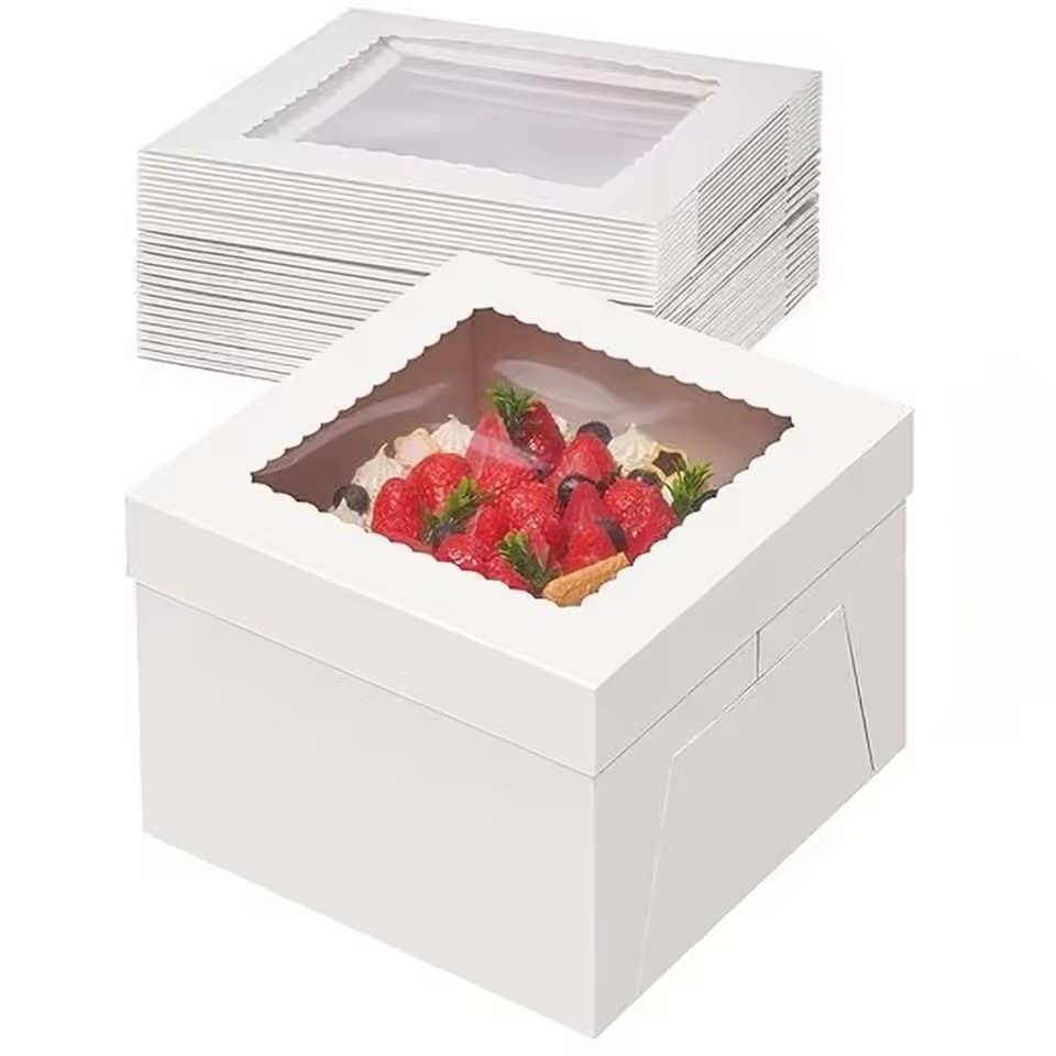 Wedding Cake Supply - 5pcs Cake Boxes White Cake Box