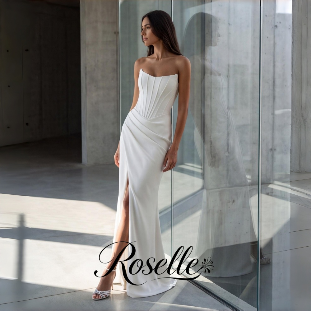 Wedding Qw - ROSELLE Mermaid Simple Elegant Wedding Dress