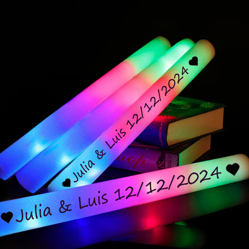 Wedding Supply In Bulk - 30Pcs LED Glow Sticks Bulk Colorful