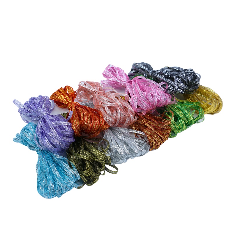 Wedding Cake Supply - 3mm (10meters/lot)Colorful Glitter Ribbon Embroidered Onions