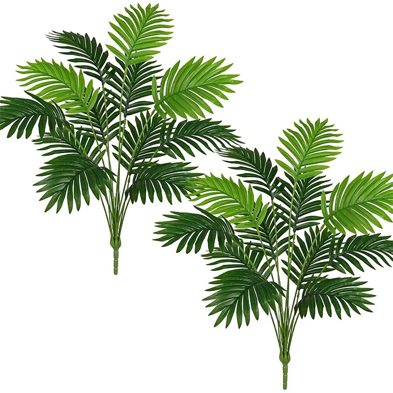 Flower Girl Basket - Artificial Palm Plant Leaves Green Vine