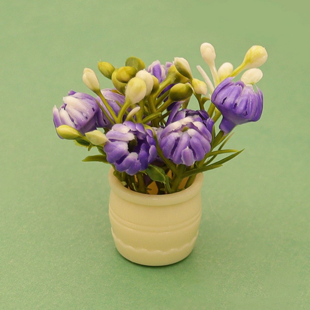 Flower Girl Basket - 1:12 Dollhouse Miniature Simulation Vase Multistyles
