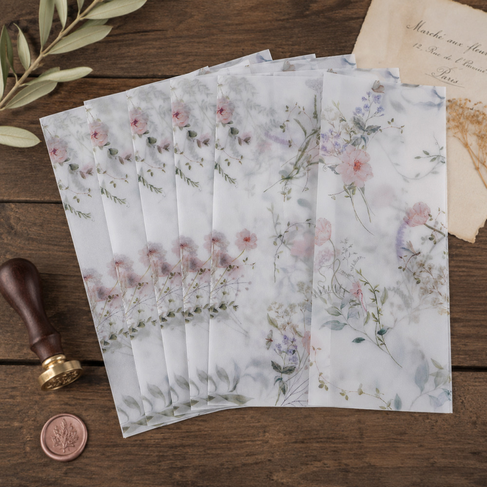 20/50pcs Vellum Wrap with Wate - Wedding Envelopes 评论和价格