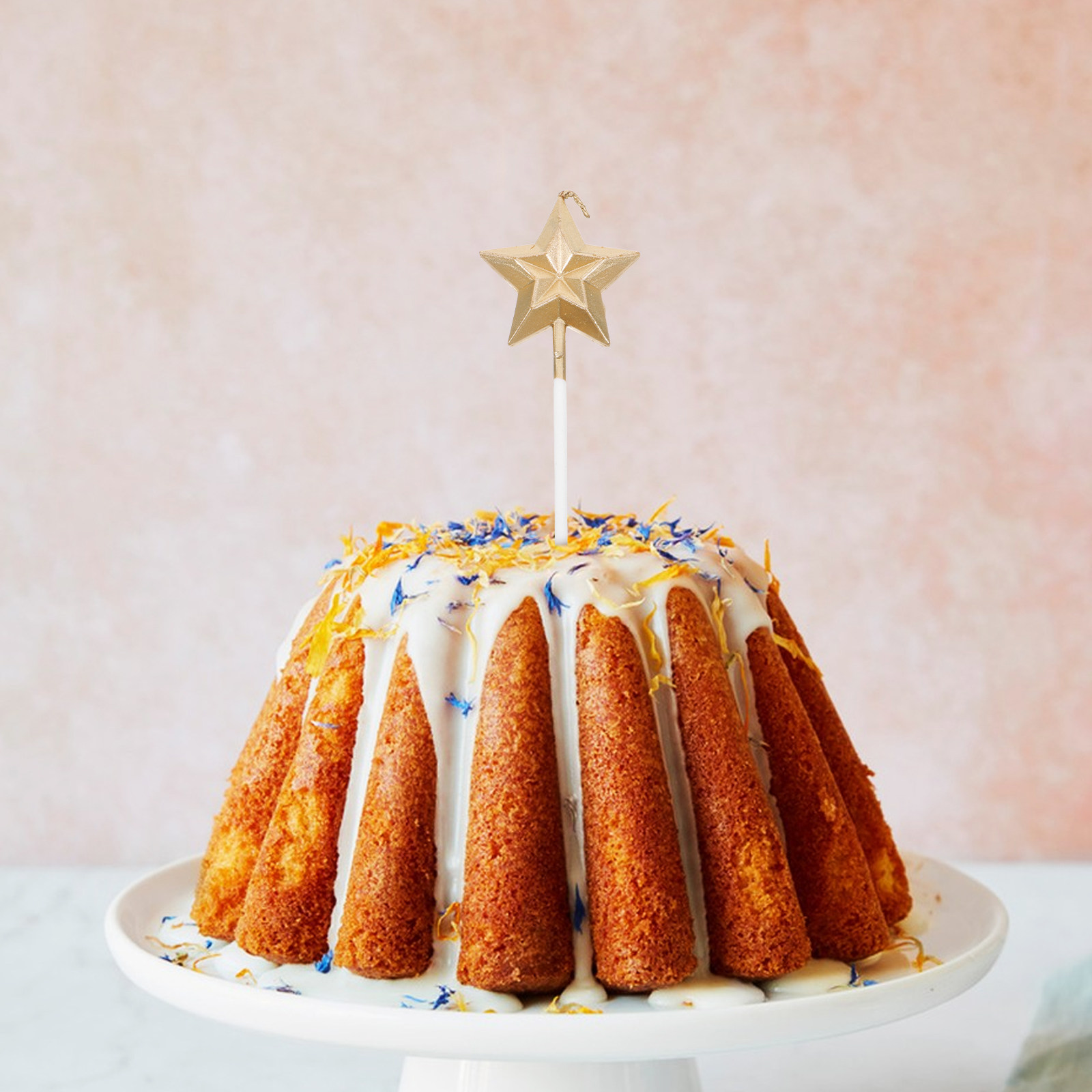 8Pcs Glitter Metallic Birthday - Wedding Cake Supply 评论和价格