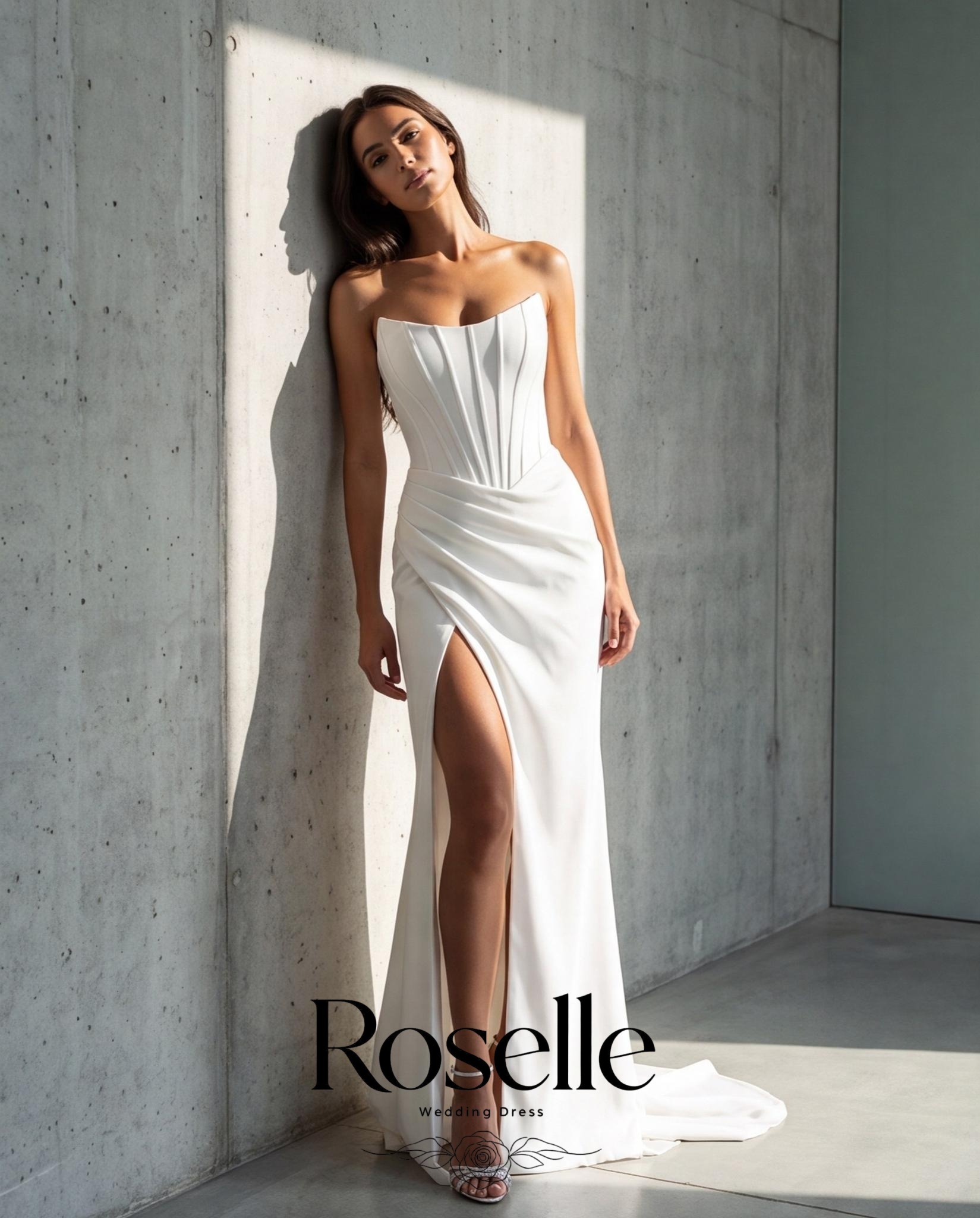 ROSELLE Mermaid Simple Elegant - Wedding Qw 评论和价格
