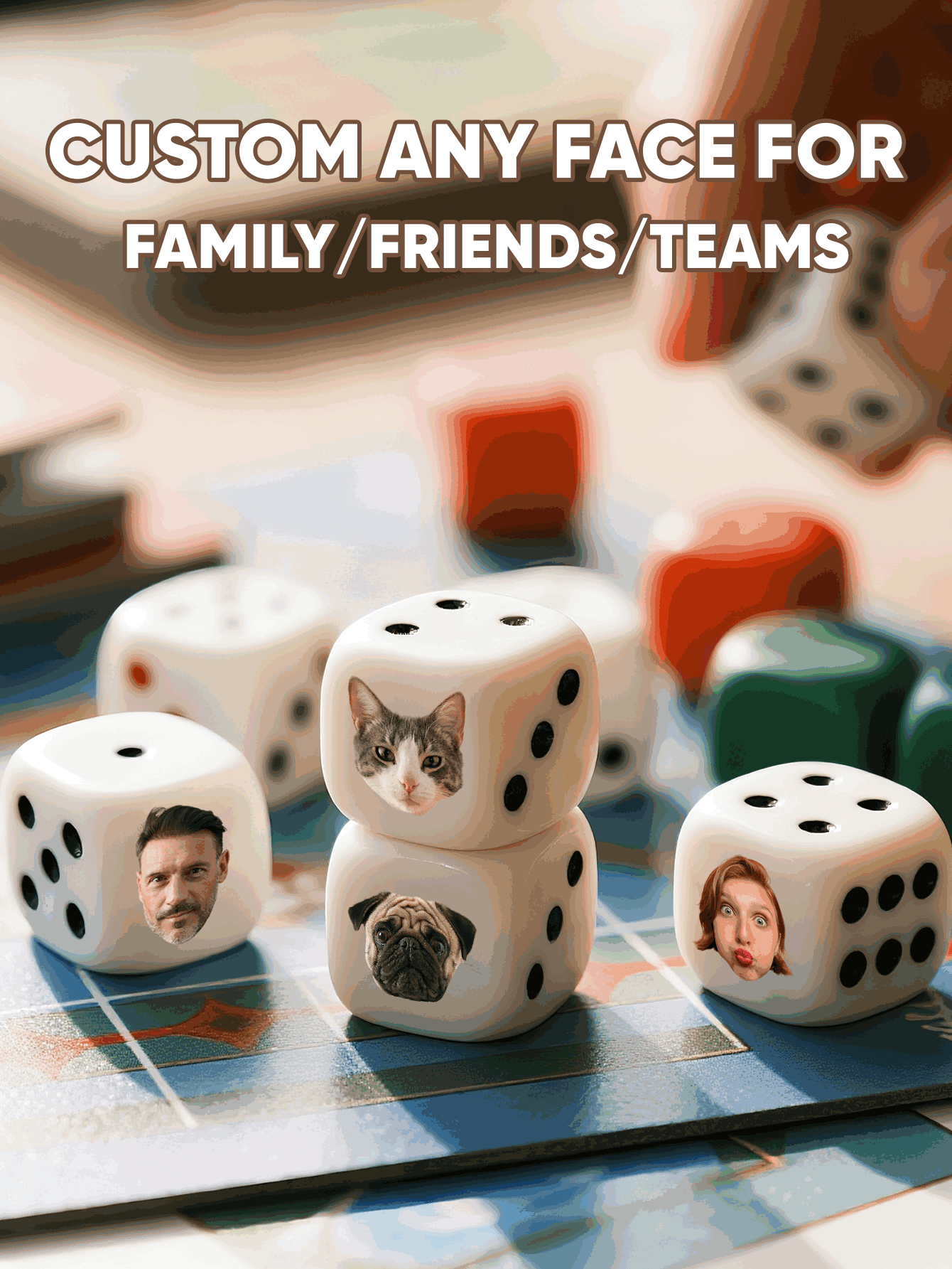 Custom Face Dice Personalized  - Wedding Souvenir 评论和价格