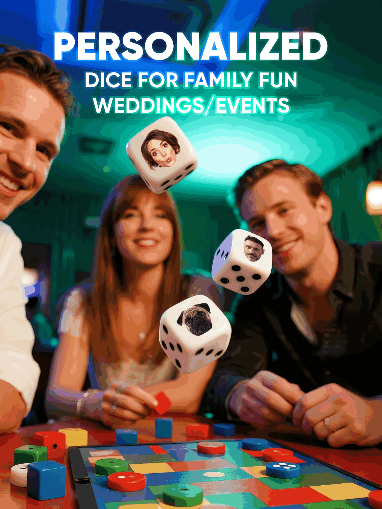 Custom Face Dice Personalized  - Wedding Souvenir 评论和价格