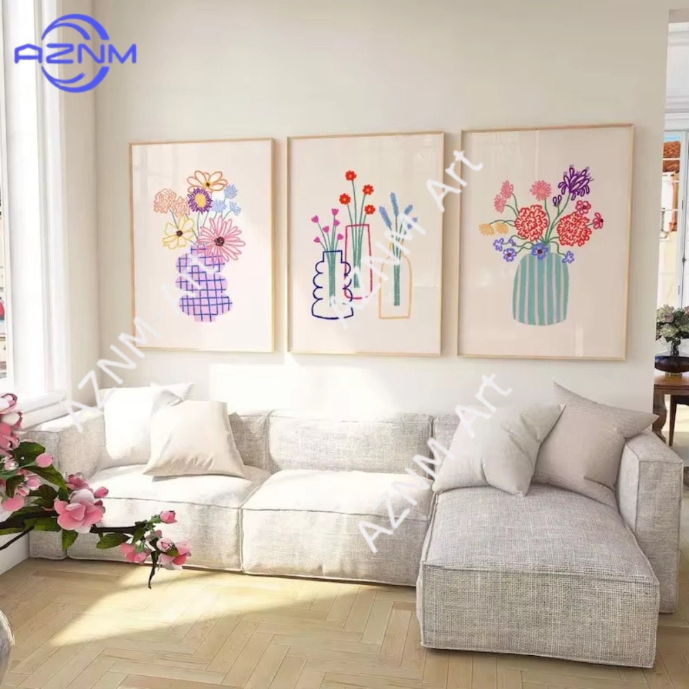 1/3pcs Abstract Flower Vase Pa - Flower Girl Basket 评论和价格