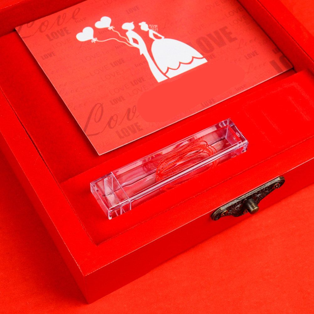 Red Chinese Style Carved Weddi - Wedding Souvenir 评论和价格