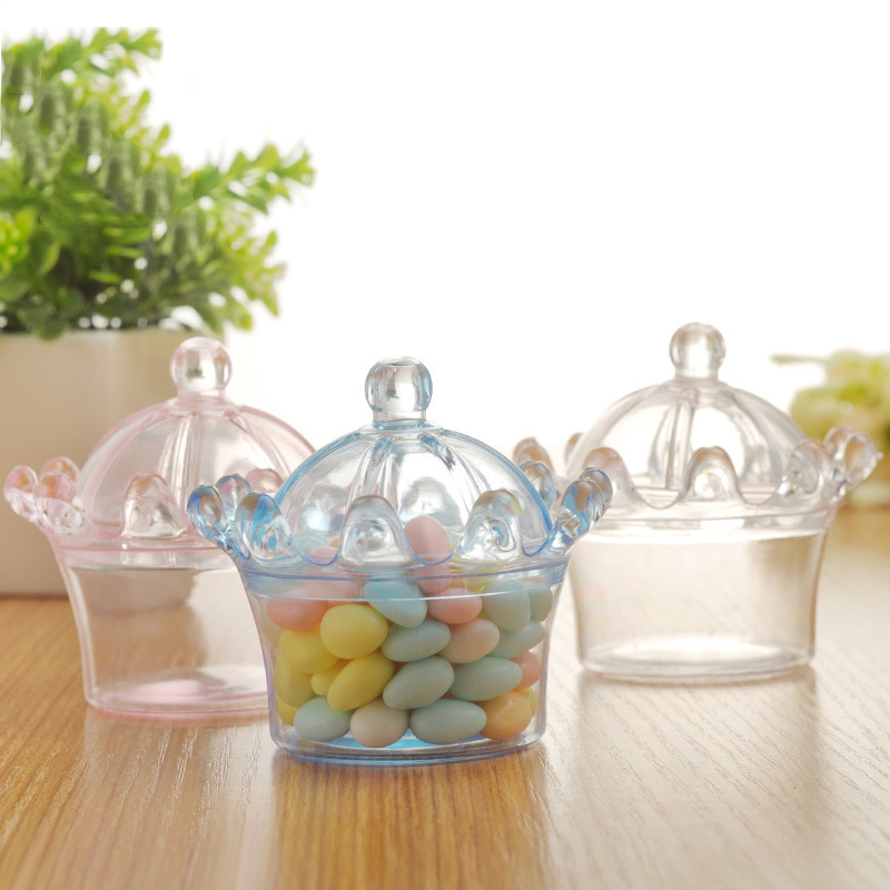 12pcs/lot Crown Candy Box Tran - Wedding Cake Supply 评论和价格