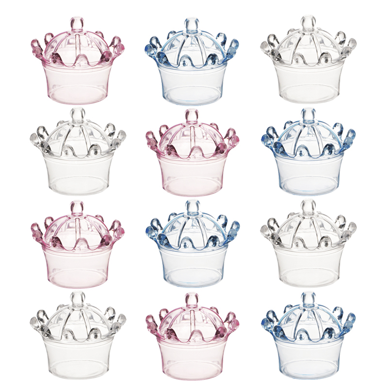 12pcs/lot Crown Candy Box Tran - Wedding Cake Supply 评论和价格