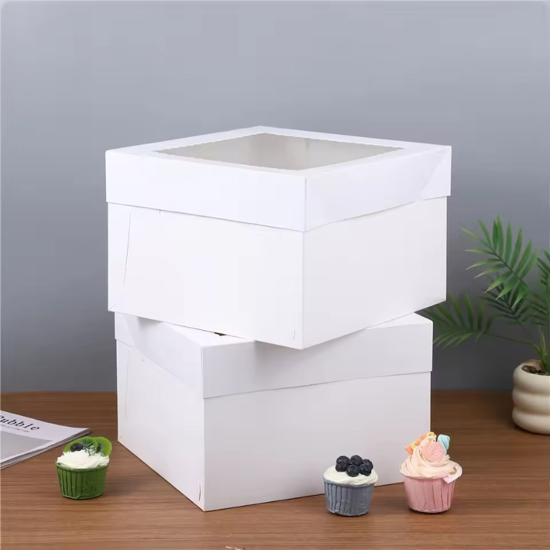 yes2/4/6PCS Disposable White C - Wedding Cake Supply 评论和价格