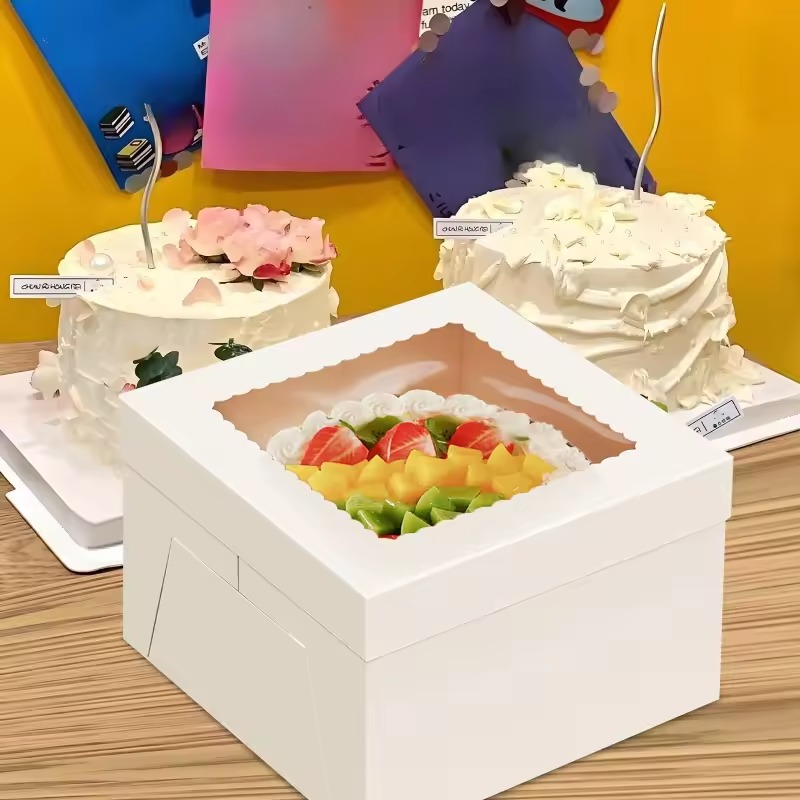 yes2/4/6PCS Disposable White C - Wedding Cake Supply 评论和价格