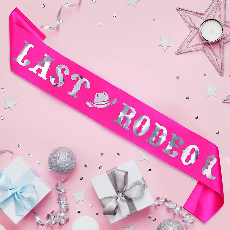1Pcs Last Rodeo Sash Bachelore - Bride Tribe Sash 评论和价格