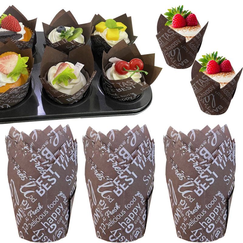 50Pcs/100Pcs Coffee-Themed Tul - Wedding Cake Supply 评论和价格
