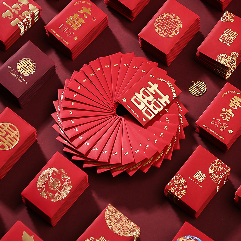 50pcs Chinese New Year Red Env - Wedding Envelopes 评论和价格