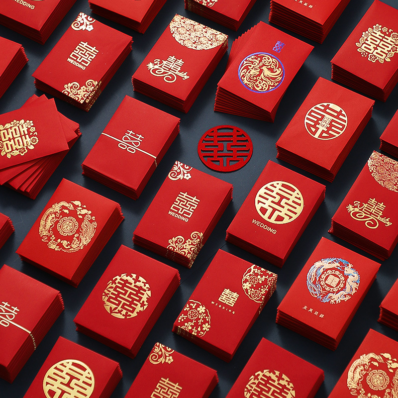 50pcs Chinese New Year Red Env - Wedding Envelopes 评论和价格