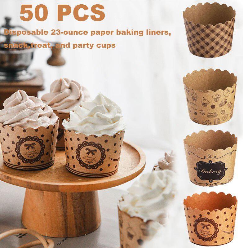 50Pcs/Pack Cupcake Paper Cups  - Wedding Cake Supply 评论和价格