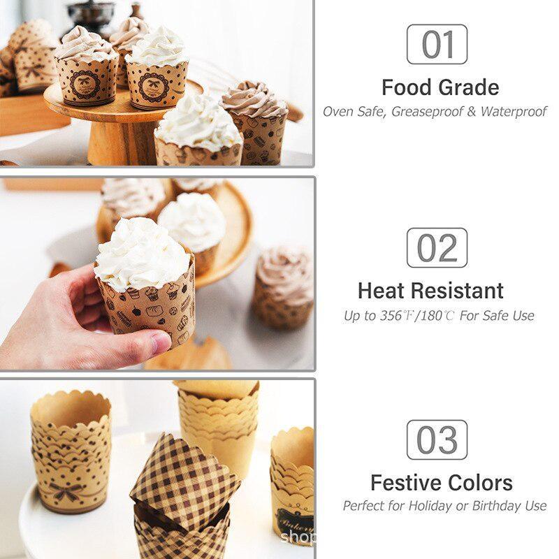 50Pcs/Pack Cupcake Paper Cups  - Wedding Cake Supply 评论和价格