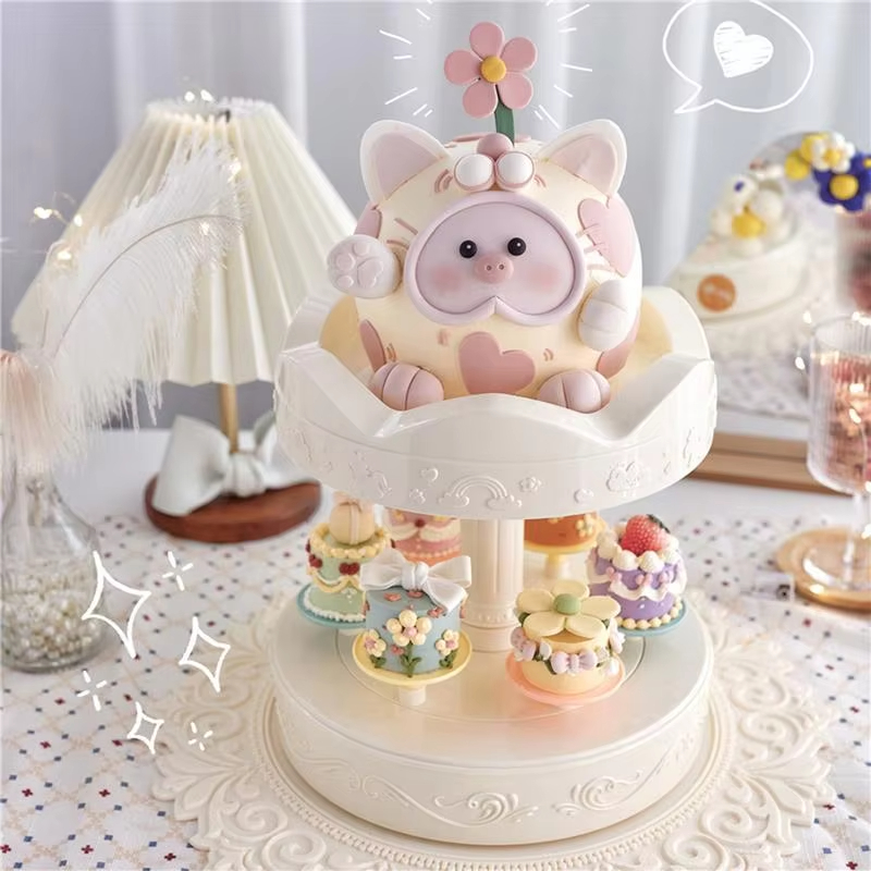 2-tier Automatic Rotating Cake - Wedding Cake Supply 评论和价格
