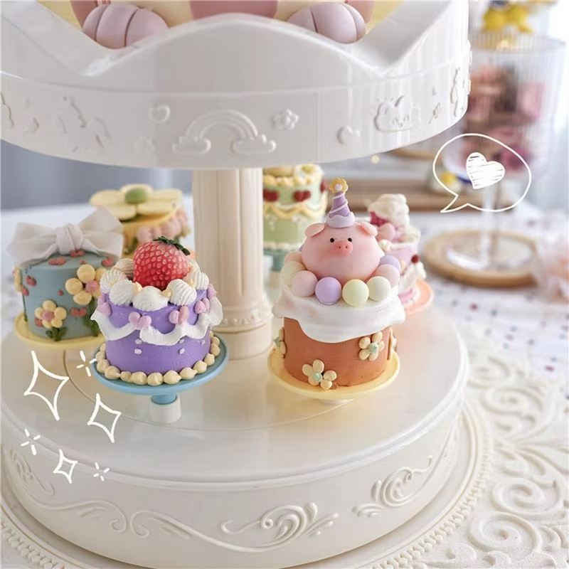 2-tier Automatic Rotating Cake - Wedding Cake Supply 评论和价格