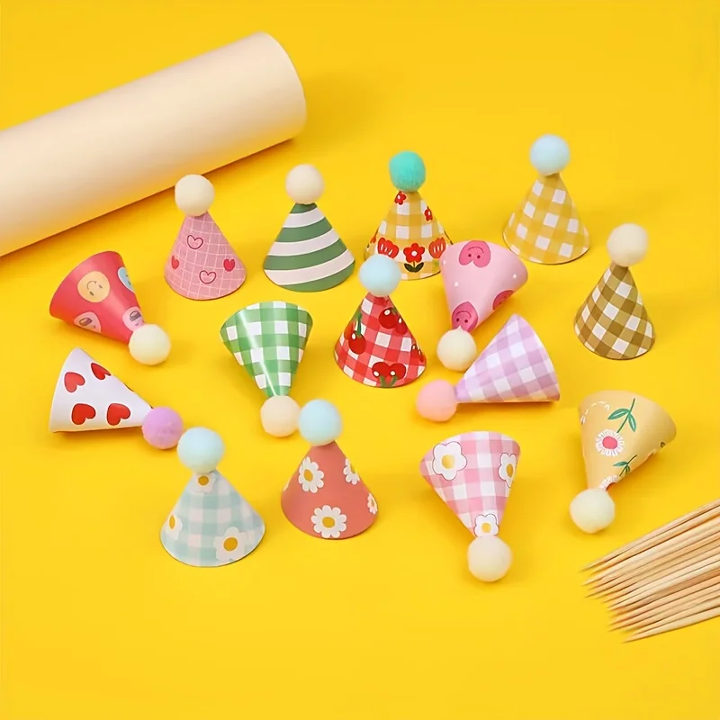 15Pcs/SET Mini Birthday Hat Ca - Wedding Cake Supply 评论和价格