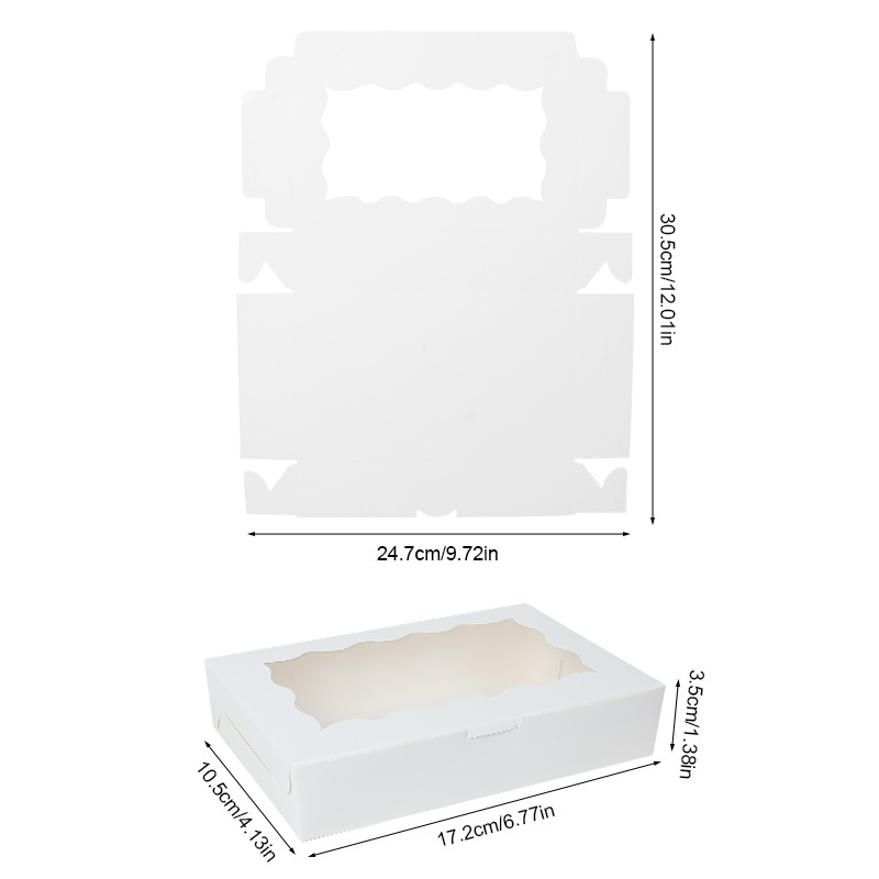 5/10/20pcs Cake Bakery Box Wit - Wedding Cake Supply 评论和价格