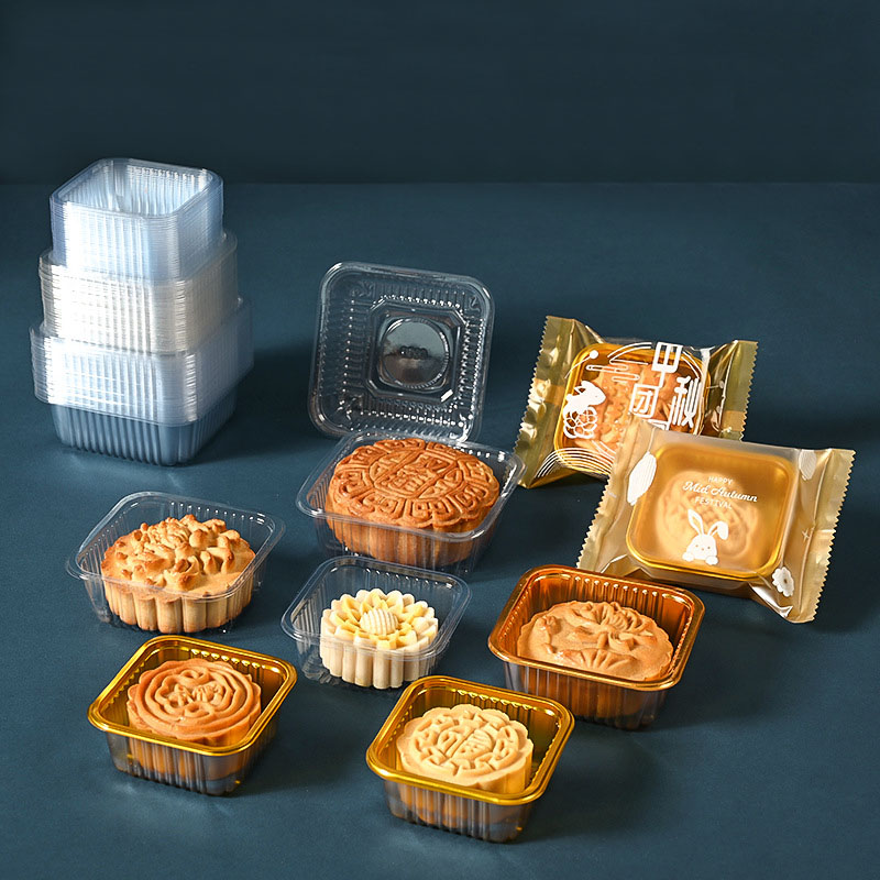 100pcs Mooncake Plastic Tray P - Wedding Cake Supply 评论和价格