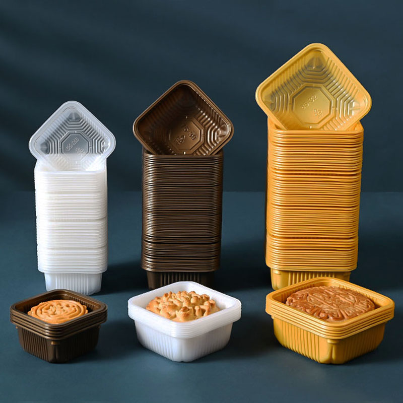 100pcs Mooncake Plastic Tray P - Wedding Cake Supply 评论和价格