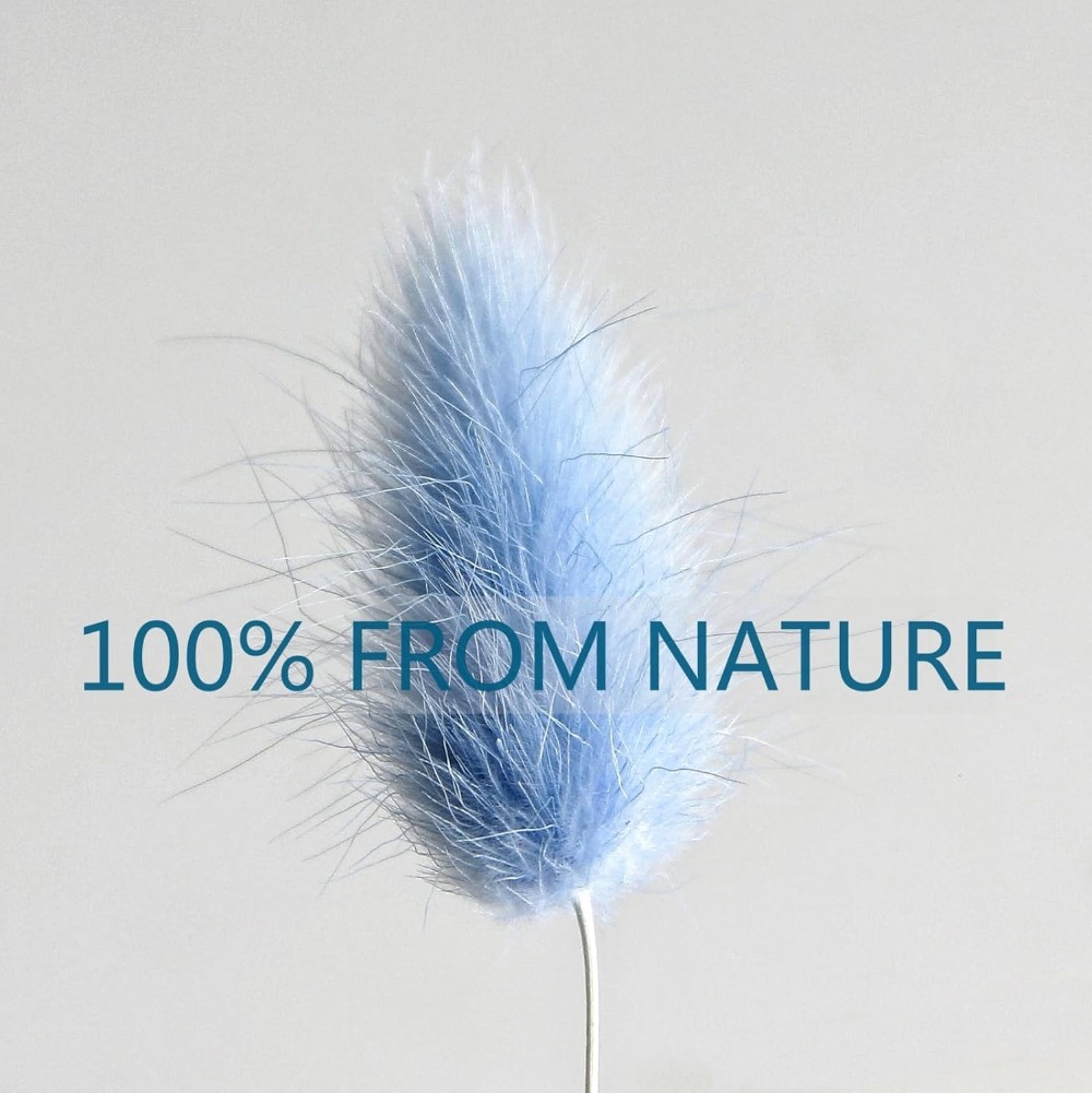 100PCS Blue Hare's-tail Grass  - Flower Girl Basket 评论和价格