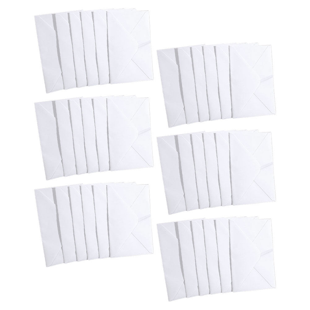 50Pcs White Envelopes Thick Pa - Wedding Envelopes 评论和价格