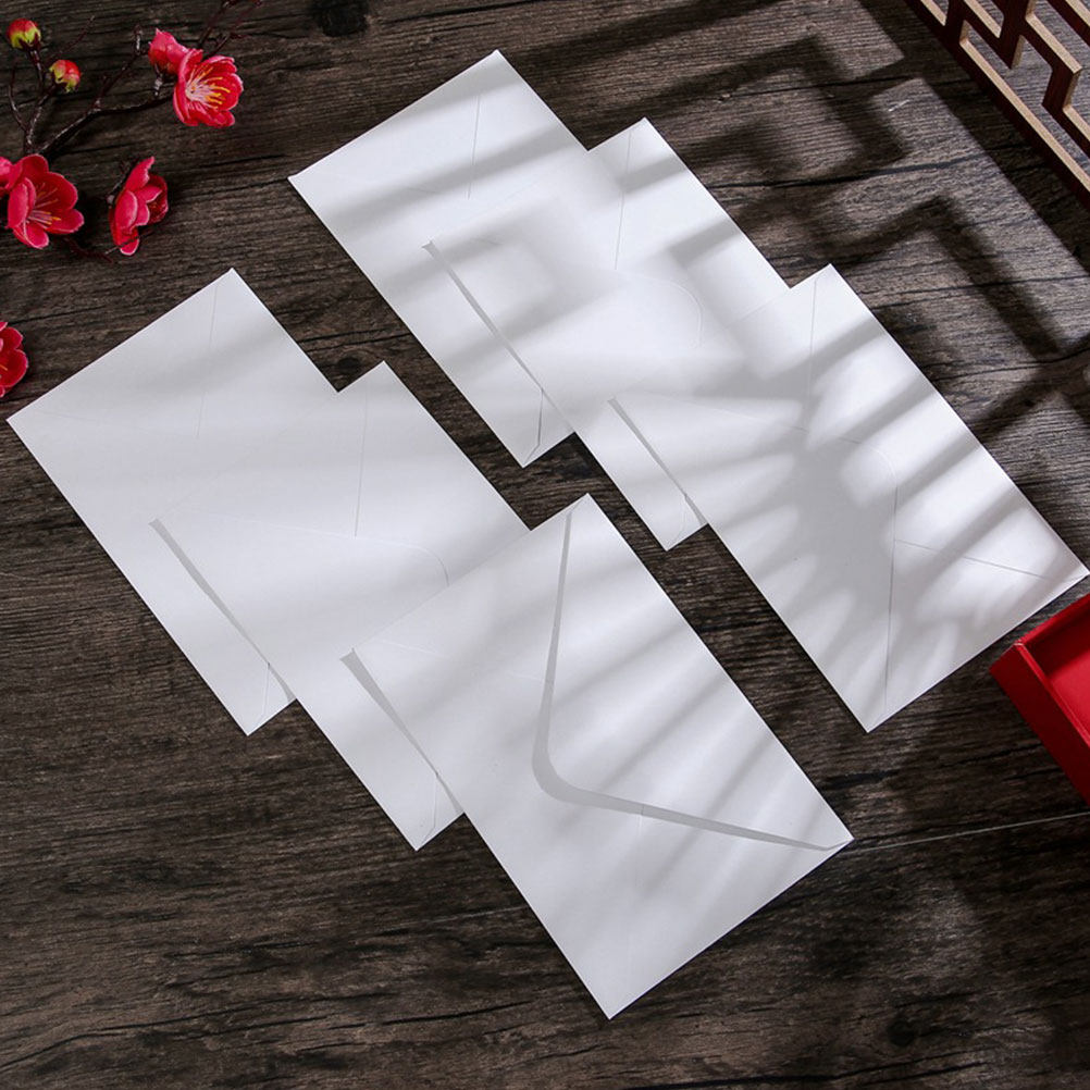 50Pcs White Envelopes Thick Pa - Wedding Envelopes 评论和价格