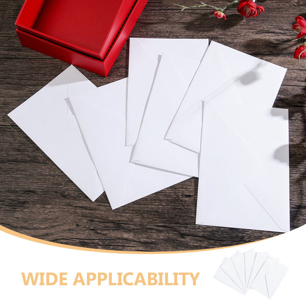 50Pcs White Envelopes Thick Pa - Wedding Envelopes 评论和价格